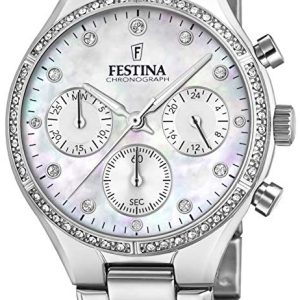 Festina Damklocka F20401-1 Vit/Stål Ø36 mm