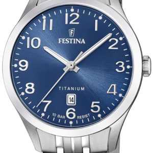 Festina Damklocka F20468-2 Blå/Titan Ø32 mm