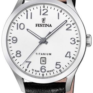 Festina Damklocka F20469-1 Vit/Läder Ø32 mm