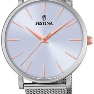 Festina Damklocka F20475-3 Lila/Stål Ø38 mm