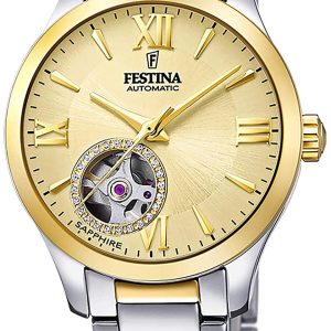 Festina Damklocka F20489-2 Gulguldstonad/Gulguldtonat stål Ø34 mm