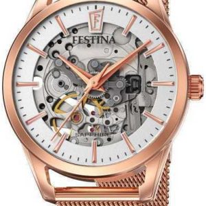 Festina Damklocka F20539-1 Silverfärgad/Roséguldstonat stål Ø35.5