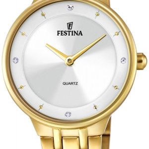 Festina Damklocka F20601-1 Mademoiselle Silverfärgad/Gulguldtonat