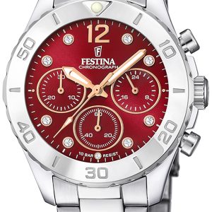 Festina Damklocka F20603-2 Boyfriend Röd/Stål Ø39 mm