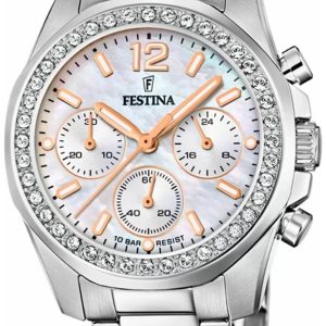 Festina Damklocka F20606-1 Boyfriend Vit/Stål Ø39 mm