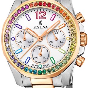 Festina Damklocka F20608-2 Other Silverfärgad/Stål Ø38 mm