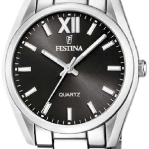 Festina Damklocka F20622-6 Boyfriend Svart/Stål Ø36.8 mm