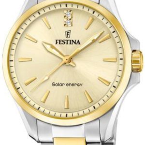 Festina Damklocka F20655-3 Petite Gulguldstonad/Gulguldtonat stål