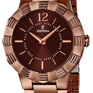 Festina Dress Damklocka F16800-2 Brun/Stål Ø35 mm