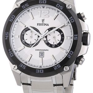 Festina Dress Herrklocka F16680-1 Vit/Stål Ø48 mm