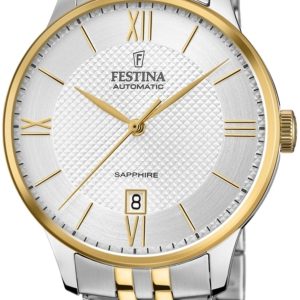 Festina Dress Herrklocka F20483-4 Silverfärgad/Gulguldtonat stål