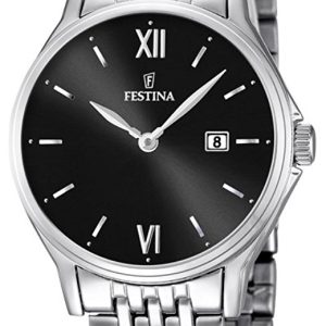 Festina F16748-4 Svart/Stål Ø31 mm