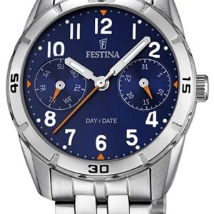 Festina F16908-2 Blå/Stål Ø33 mm