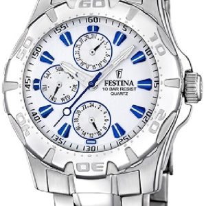 Festina Herrklocka F16242-K Vit/Stål Ø40 mm