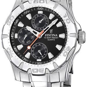 Festina Herrklocka F16242-L Multifunction Svart/Stål Ø40 mm