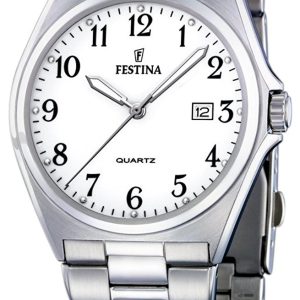 Festina Herrklocka F16374-1 Vit/Stål Ø40 mm