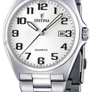 Festina Herrklocka F16374-9 Vit/Stål Ø40 mm