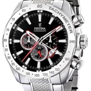 Festina Herrklocka F16488-5 Sport Svart/Stål Ø46 mm