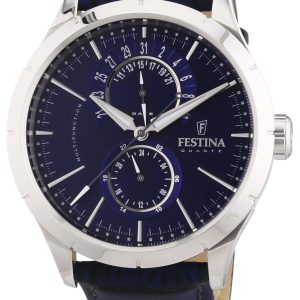 Festina Herrklocka F16573-7 Dress Blå/Läder Ø43 mm