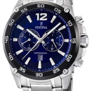 Festina Herrklocka F16680-2 Sport Blå/Stål Ø47 mm