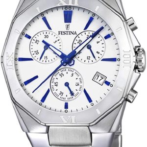 Festina Herrklocka F16757-5 Vit/Stål Ø41 mm