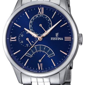 Festina Herrklocka F16822-3 Sport Blå/Stål Ø43 mm