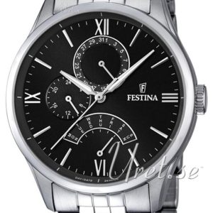 Festina Herrklocka F16822-4 Sport Svart/Stål Ø43 mm