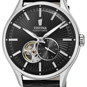 Festina Herrklocka F16975-3 Svart/Läder Ø43 mm