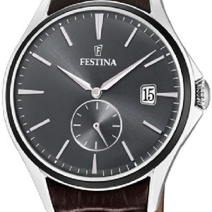 Festina Herrklocka F16980-C Svart/Läder Ø42 mm