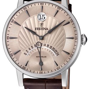 Festina Herrklocka F16984-2 Beige/Läder Ø41 mm