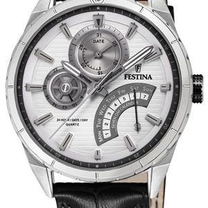 Festina Herrklocka F16986-1 Vit/Läder Ø42 mm