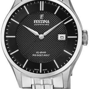 Festina Herrklocka F20005-4 Svart/Stål Ø40 mm