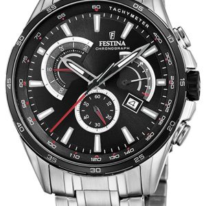 Festina Herrklocka F20200-4 Svart/Stål Ø42 mm