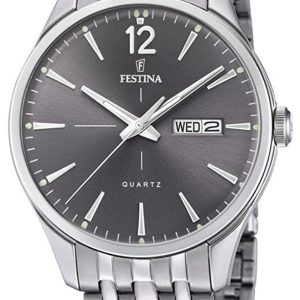 Festina Herrklocka F20204-2 Grå/Stål Ø41 mm