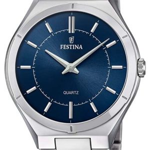 Festina Herrklocka F20244-2 Blå/Stål Ø39 mm