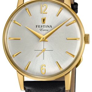 Festina Herrklocka F20249-2 Silverfärgad/Läder Ø36 mm