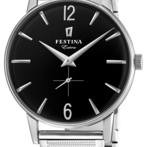 Festina Herrklocka F20250-4 Svart/Stål Ø36 mm