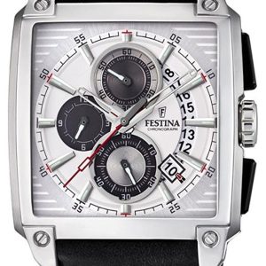 Festina Herrklocka F20265-1 Silverfärgad/Läder