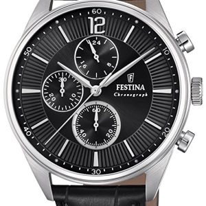 Festina Herrklocka F20286-4 Sport Svart/Läder Ø42 mm