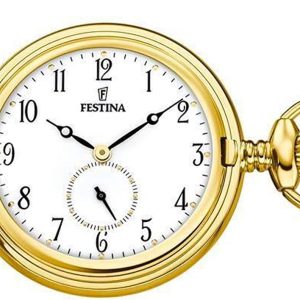 Festina Herrklocka F2029-1 Bolsillo Vit Ø49 mm