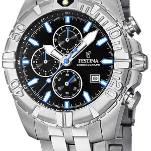 Festina Herrklocka F20355-3 Sport Svart/Stål Ø43 mm