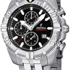 Festina Herrklocka F20355-4 Sport Svart/Stål Ø43 mm