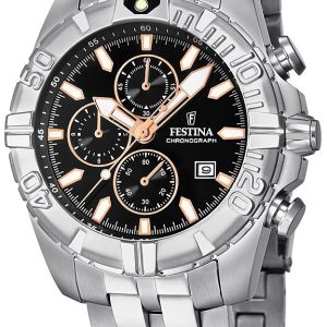 Festina Herrklocka F20355-6 Sport Svart/Stål Ø43 mm