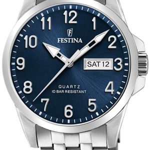 Festina Herrklocka F20357-C Blå/Stål Ø41 mm