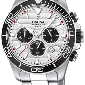 Festina Herrklocka F20361-1 Vit/Stål Ø44.3 mm