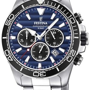 Festina Herrklocka F20361-3 Blå/Stål Ø44.3 mm