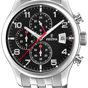 Festina Herrklocka F20374-6 Svart/Stål Ø43 mm