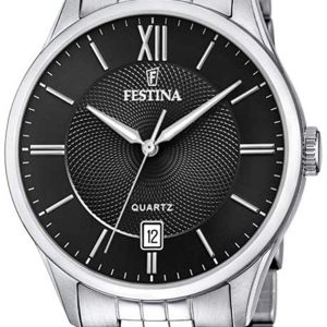 Festina Herrklocka F20425-3 Classic Svart/Stål Ø43 mm