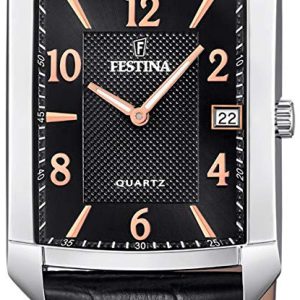 Festina Herrklocka F20464-3 Classic Svart/Läder