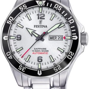 Festina Herrklocka F20478-1 Silverfärgad/Stål Ø43 mm